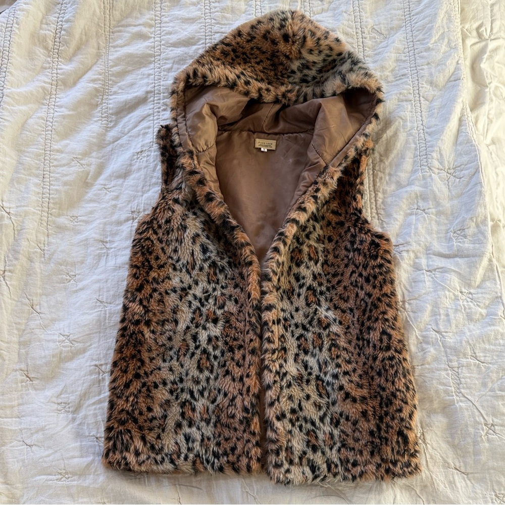 Piko 1988 Leopard Print Faux Fur Vest